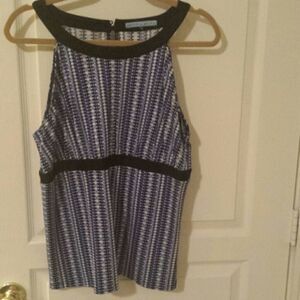 Blue and White Top